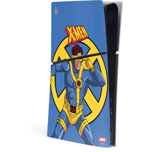 Marvel X-Men Cyclops PS5 Slim Digital Edition Console Skin